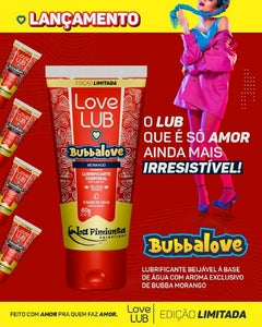 Lubrificante Íntimo Love Lub Bubbalove 60g MORANGO La Pimienta