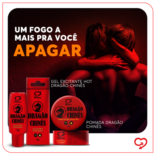 Gel Excitante Unissex Dragão Chinês 15g Sexy Fantasy