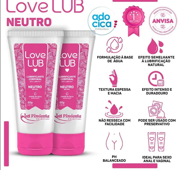 Lubrificante NEUTRO 60g - Love Lub