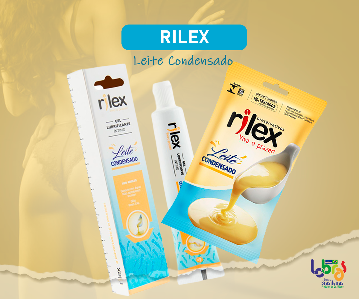 Gel Lubrificante Íntimo com Aroma de Leite Condensado 50G Rilex