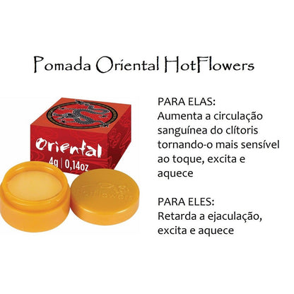 Pomada Excitante Oriental 4g Hot Flowers