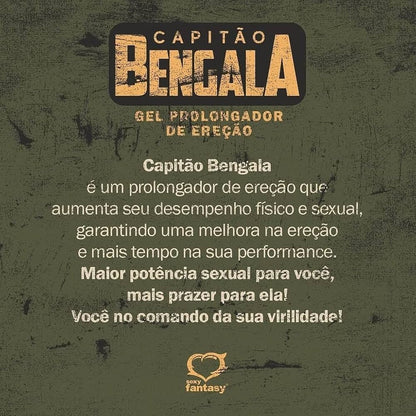 Gel Retardante Masculino Capitão Bengala Sexy Fantasy