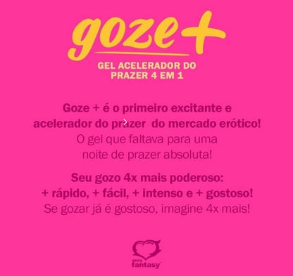 GOZE+ 4 EM 1  - RÁPIDO, FÁCIL, INTENSO, GOSTOSO.