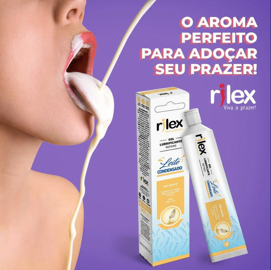 Gel Lubrificante Íntimo com Aroma de Leite Condensado 50G Rilex