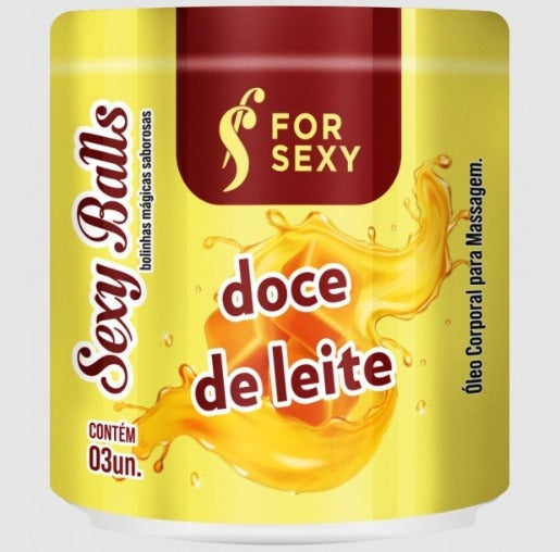 Sexy Balls Doce de Leite com 3 Unidades For Sexy