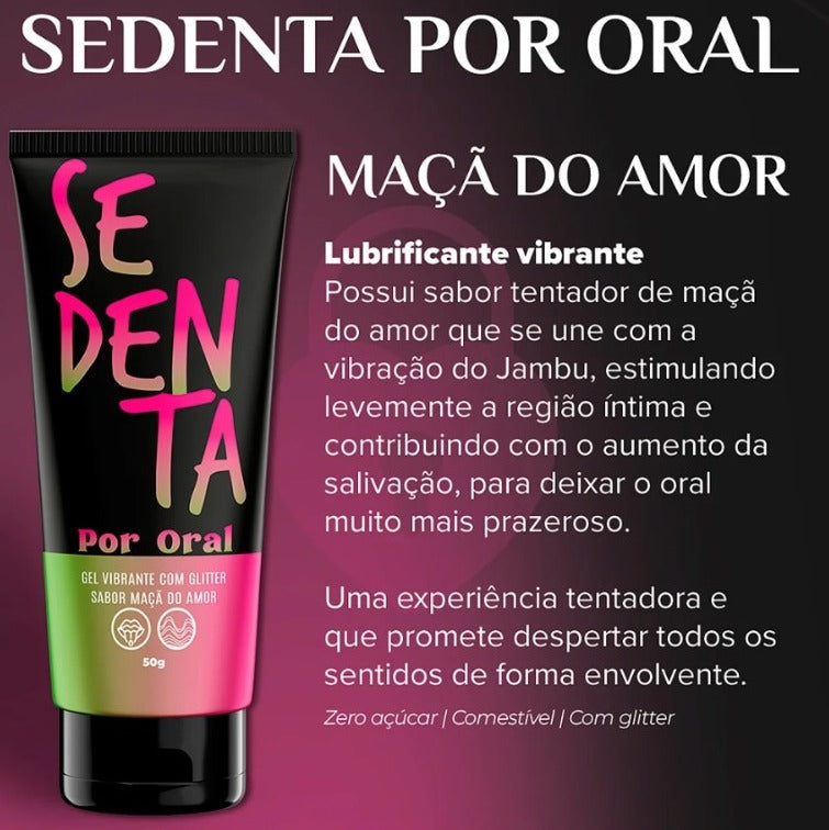 SEDENTA - EDIÇÃO ESPECIAL - GEL COMESTÍVEL 50g - SABOR MAÇA DO AMOR