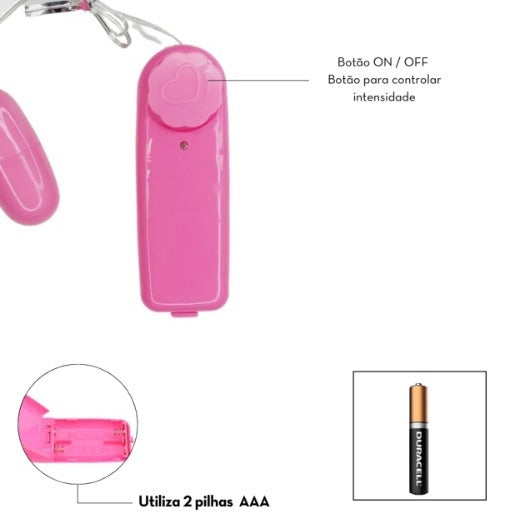 Vibrador Bullet Mini com Controle Multivelocidade Colorido