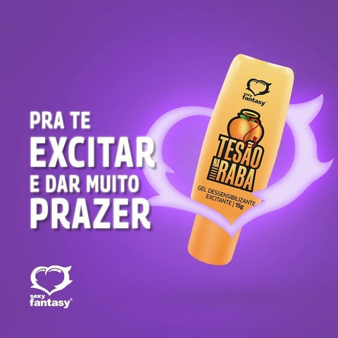 Tesão na Raba Gel Dessensibilizante e Excitante Anal 15 g Sexy Fantasy